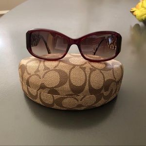 Coach S2009 Burgundy Sunglasses